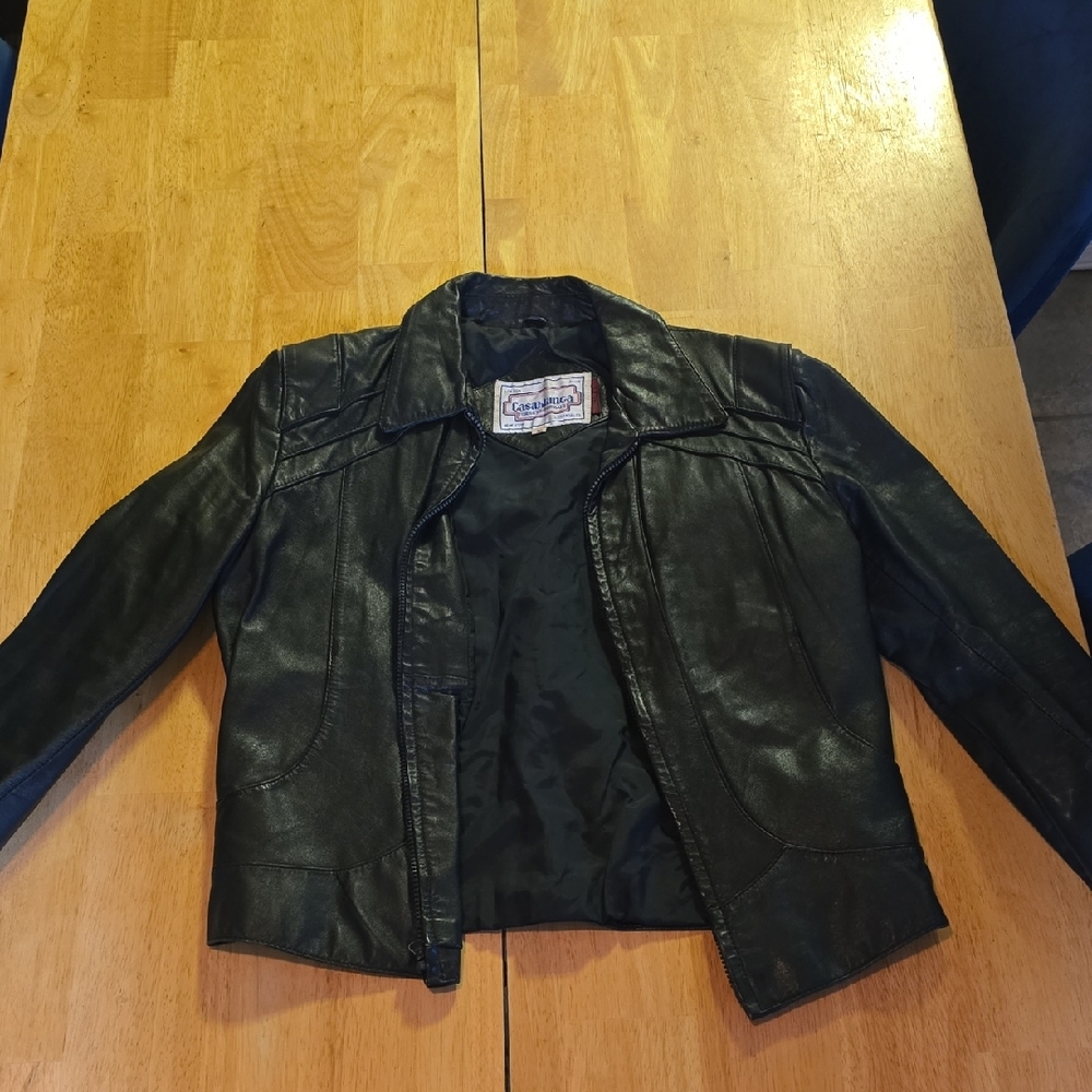 Vintage Black Leather Jacket